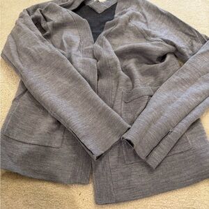 lululemon athletica Gray V-Neck Sweater